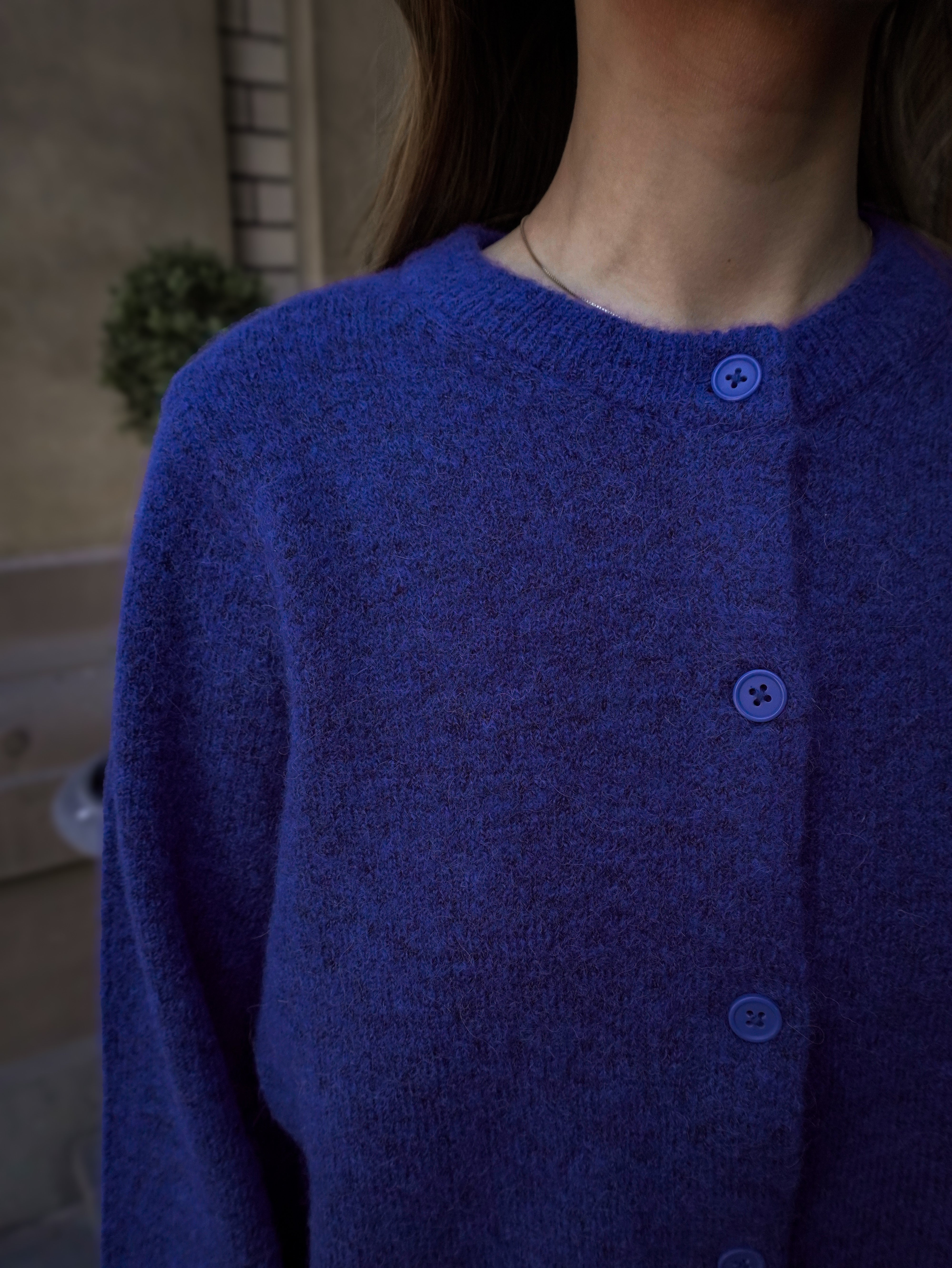 SLFLULU Knit Cardigan - Dazzling Blue